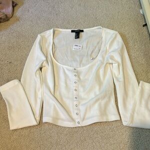 Scoop neck long sleeve